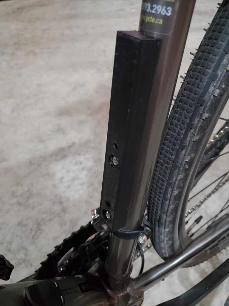 Photo of bicycle battery mount adapter