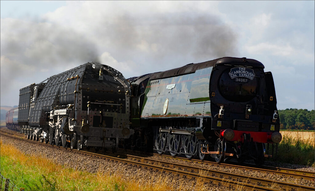 CAD render of Meccano 4-6-4 LNER Class W1 No 10000 steam locomotive