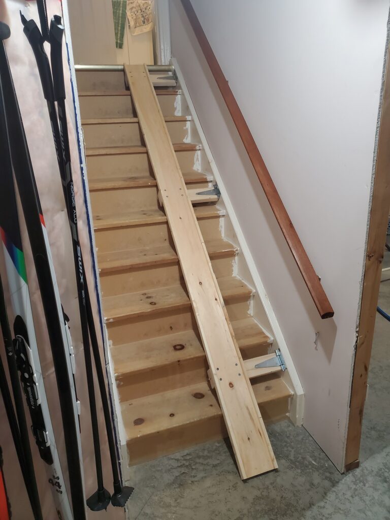 Photo of stair bicycle ramp